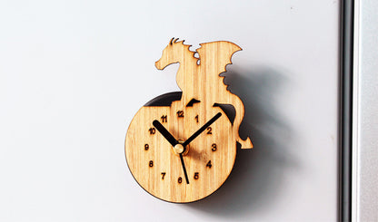 Orologio da parete Drago sagomato legno