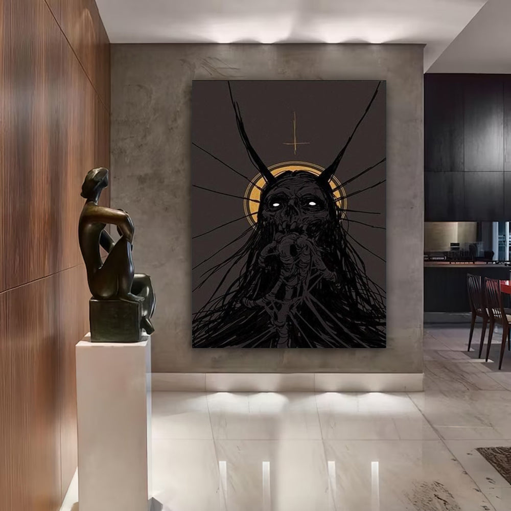 Adesivo murale Mostro nero