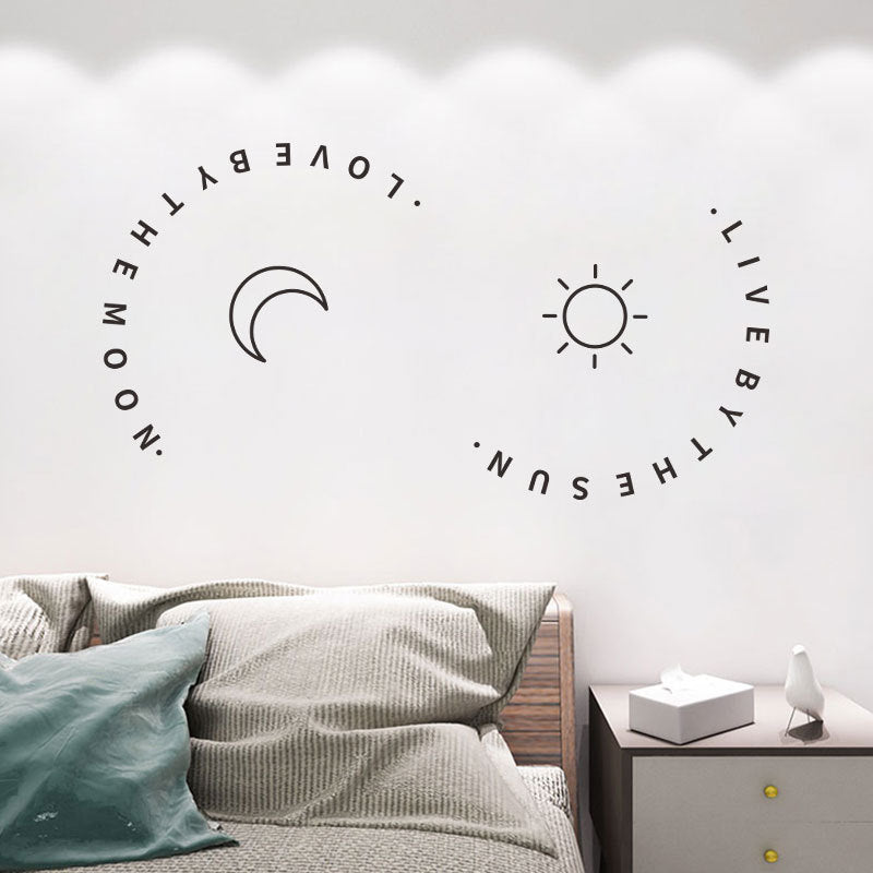 Adesivo sole e luna
