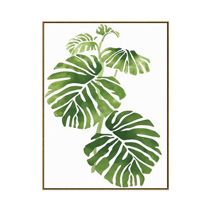 Quadro foglie verdi