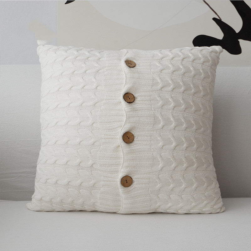 Cuscino pois bianco e nero