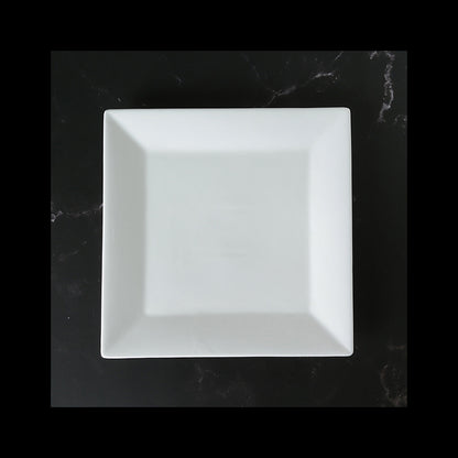 Piatto quadrato bianco