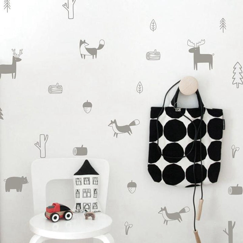 Adesivo murale bosco scandinavo