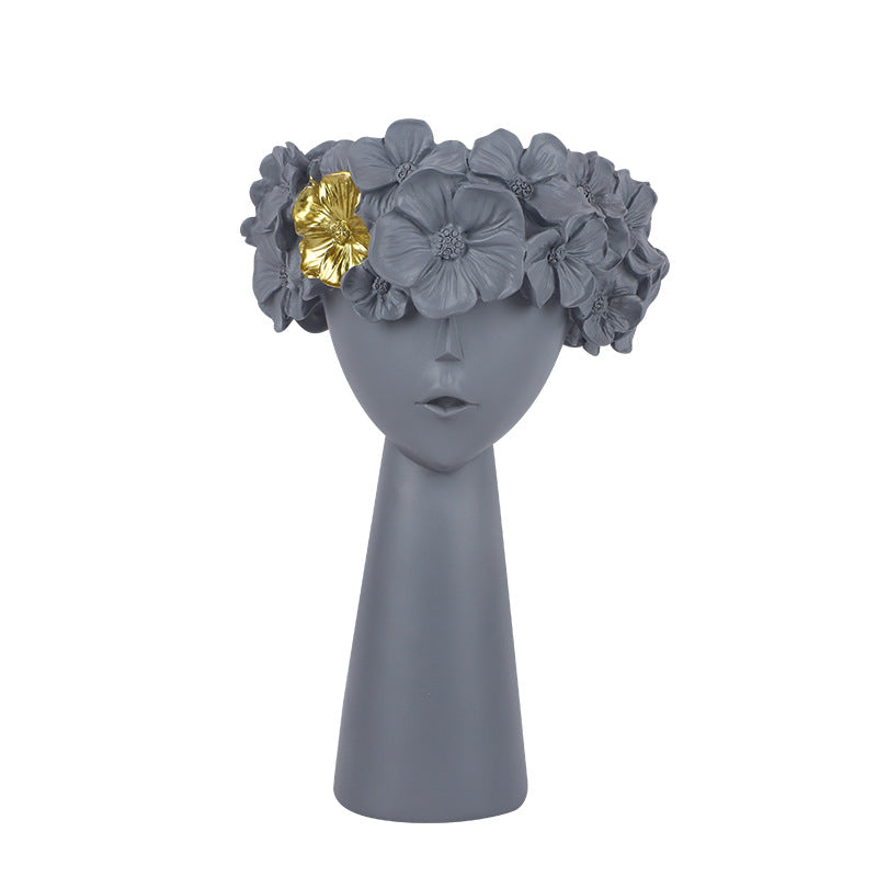 Ornamento resina in stile nordico