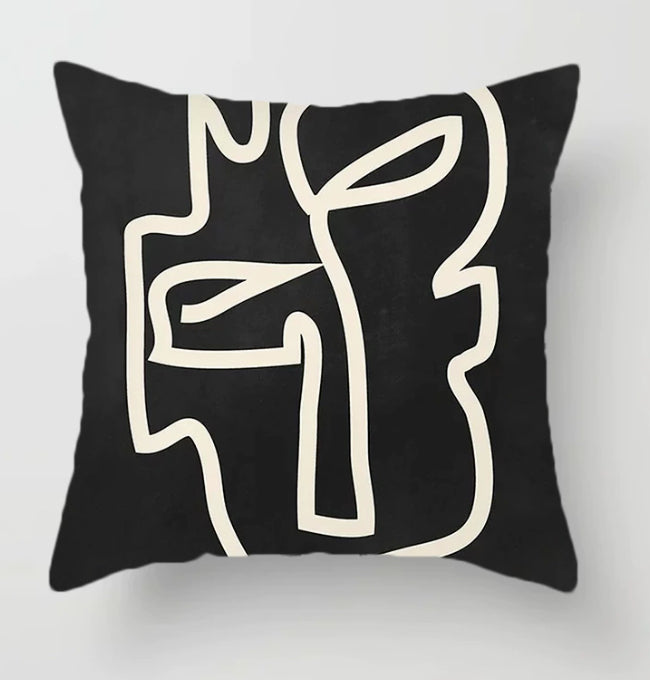 Cuscino marrone geometrico