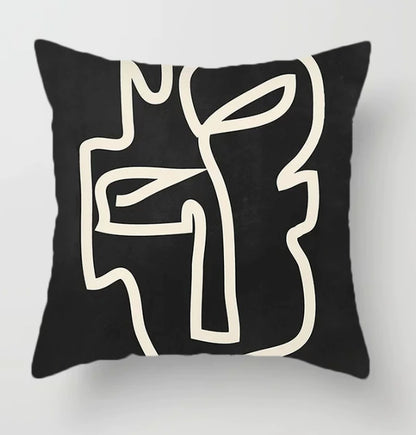 Cuscino marrone geometrico
