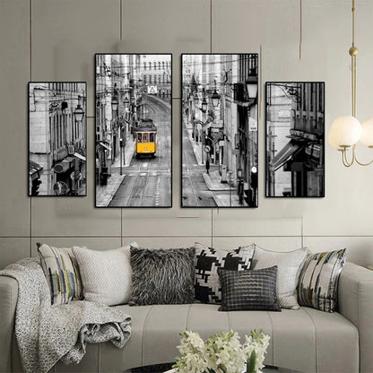 Quadro astratto urbano