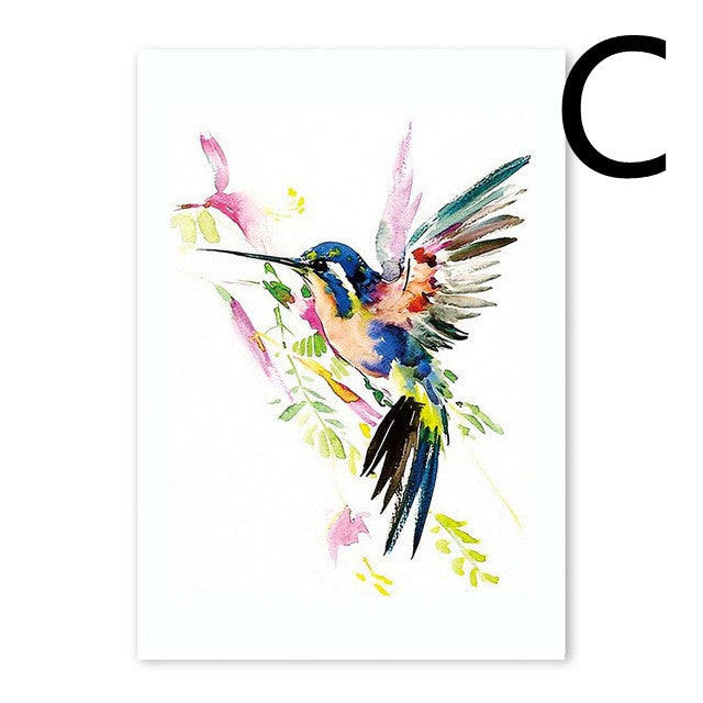 Quadro uccello astratto
