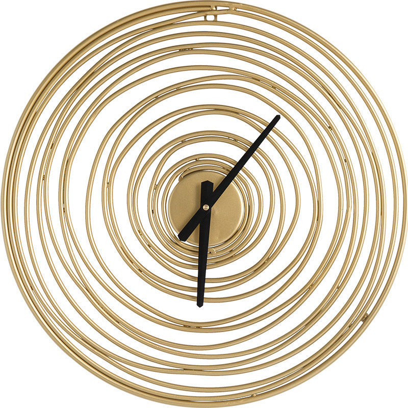 Orologio da parete Cerchi neon dorati