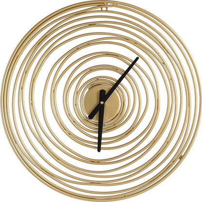 Orologio da parete Cerchi neon dorati