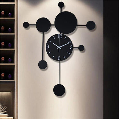 Orologio da parete Sfere nere geometrico
