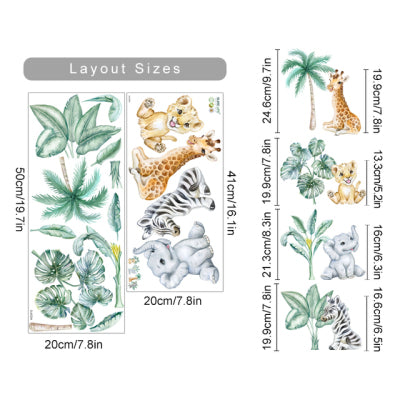Sticker Animali Tropicali