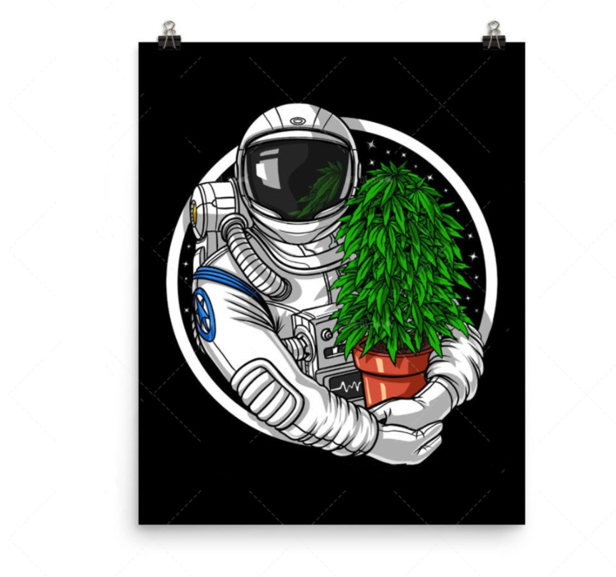 Quadro astronauta spazio