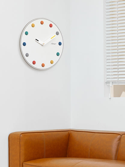 Orologio da parete Sfere teal dorato