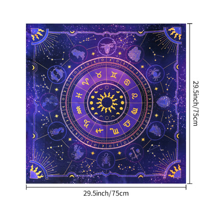 Tovaglia zodiaco cerchio dorato