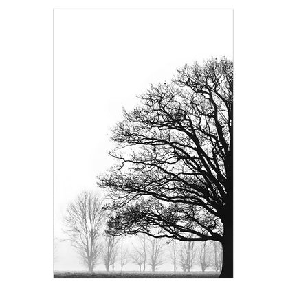 Quadro alberi invernali