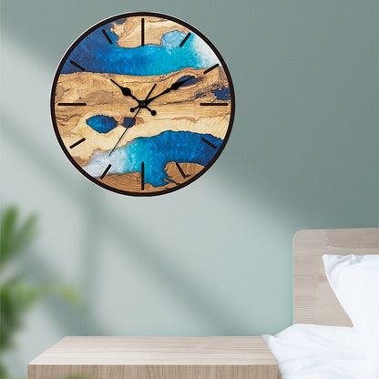 Orologio da parete Texture legno naturale