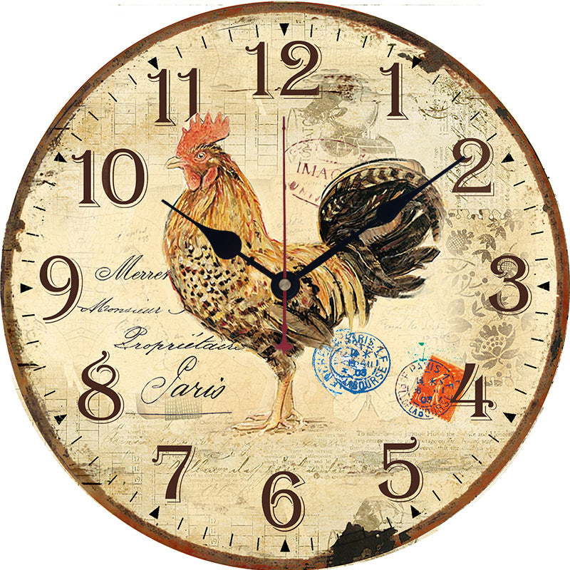 Orologio da parete Gallo fattoria vintage