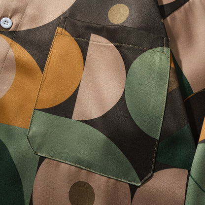 Camicia fiori stampa