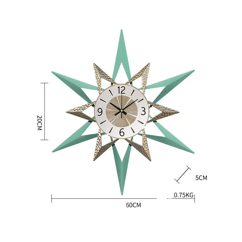 Orologio da parete Stella turchese