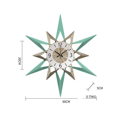 Orologio da parete Stella turchese