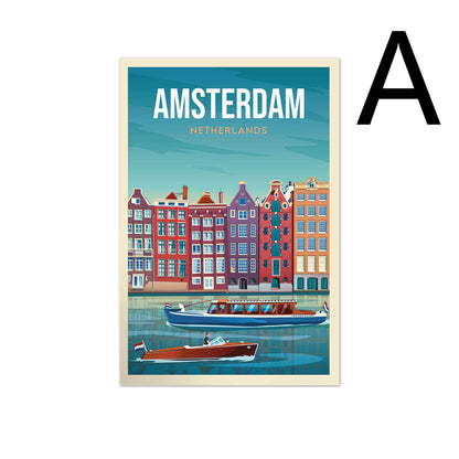 Poster Città olandese