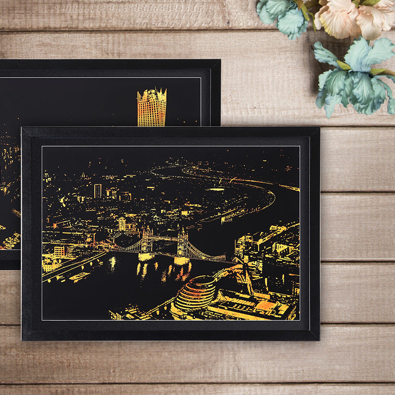 Quadro su tela Città di notte