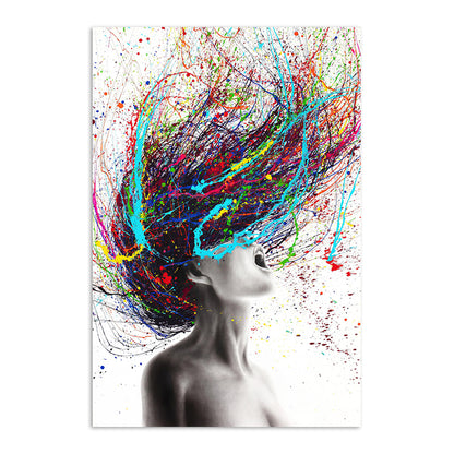 Quadro donna colorata