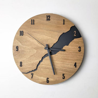 Orologio da parete Silhouetta costa mare