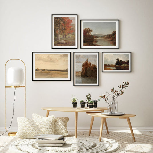 Quadro su tela Alberi d'autunno