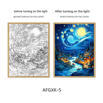 Quadro Cielo Stellato Illuminato