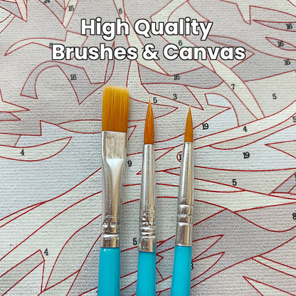 Quadro fiori paesaggio