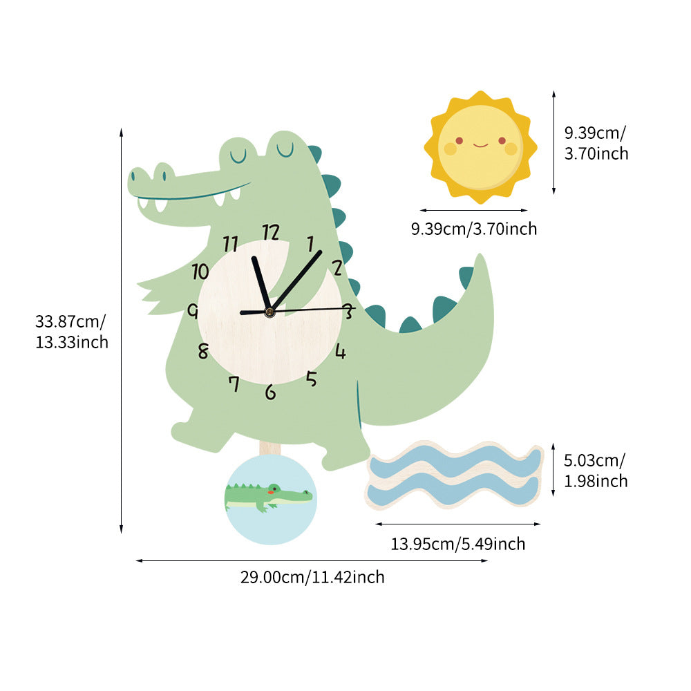 Orologio da parete Dinosauro bimbi