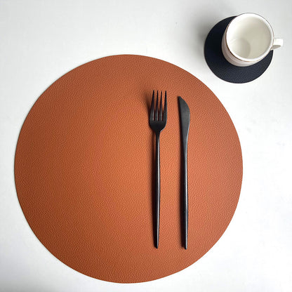 Set sottobicchieri in pelle
