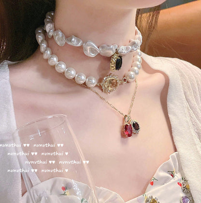 Collana Melograno rosso