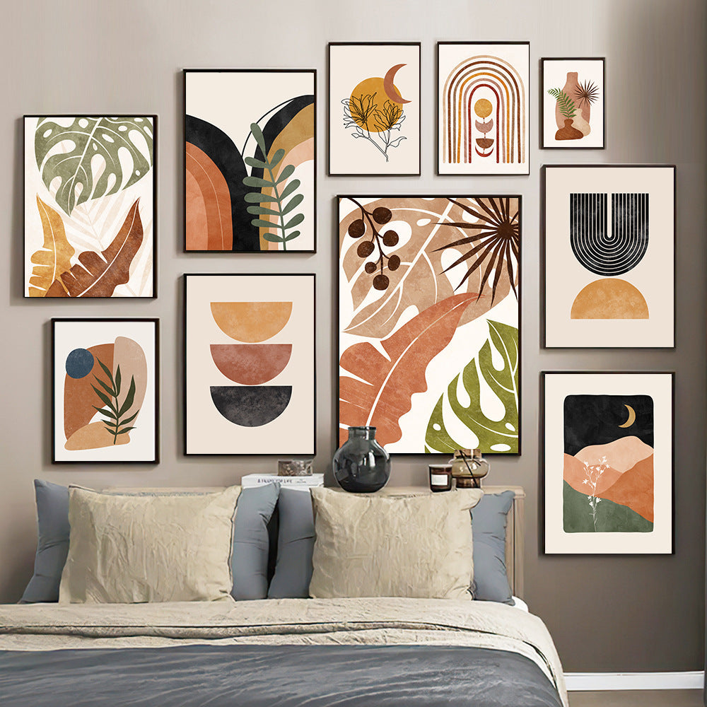 Quadro bohemien sole luna