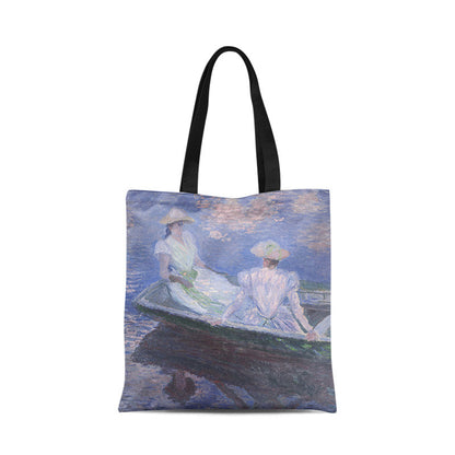 Borsa tela tramonto dipinto