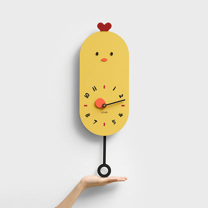 Orologio da parete Pulcino giallo