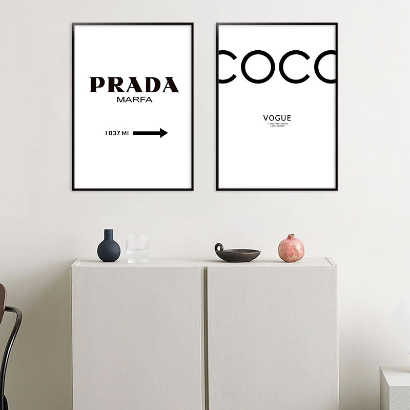Quadro Lettere Stile Nordico