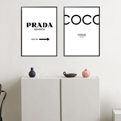 Quadro Lettere Stile Nordico
