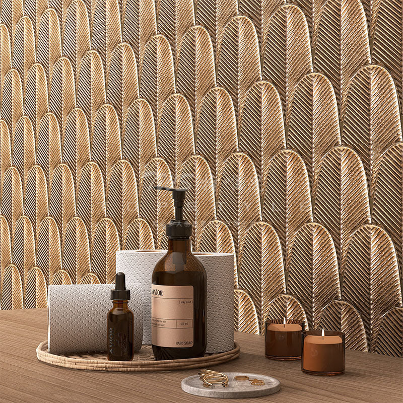 Piastrelle Mosaico Piume