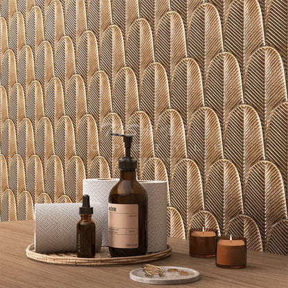 Piastrelle Mosaico Piume