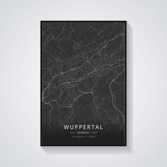 Quadro su tela Mappe topografiche città