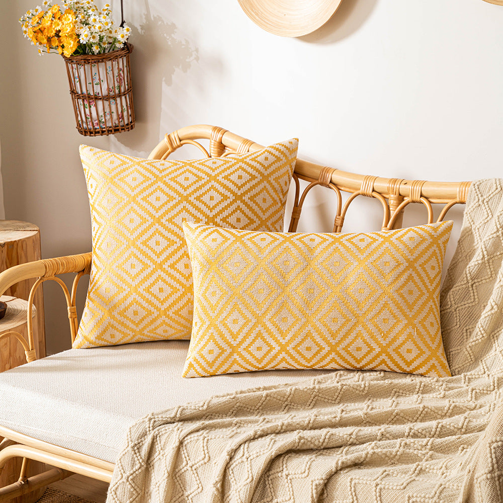 Federa cuscino jacquard doppia