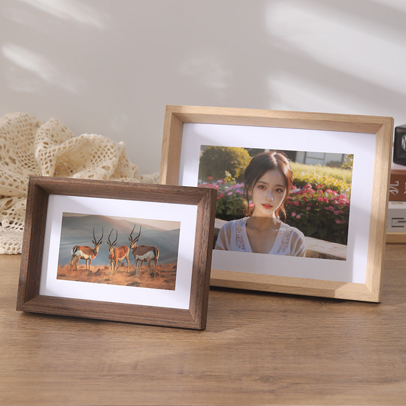 Cornice foto legno