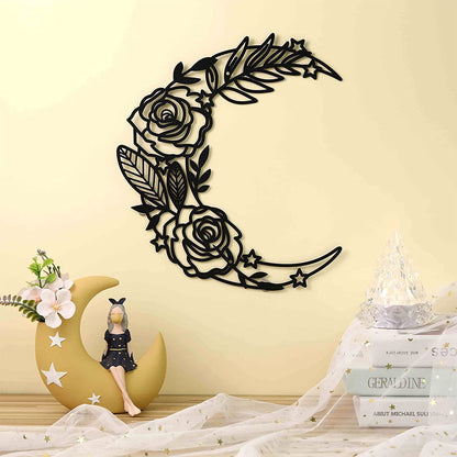 Decorazione fiore e luna