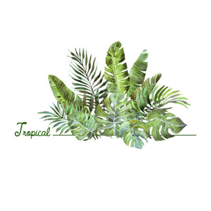 Adesivo murale foglie tropicali