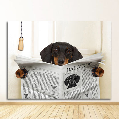 Quadro cane che legge