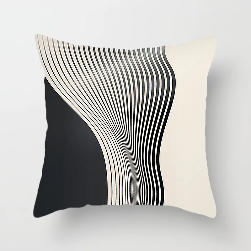 Cuscino marrone geometrico