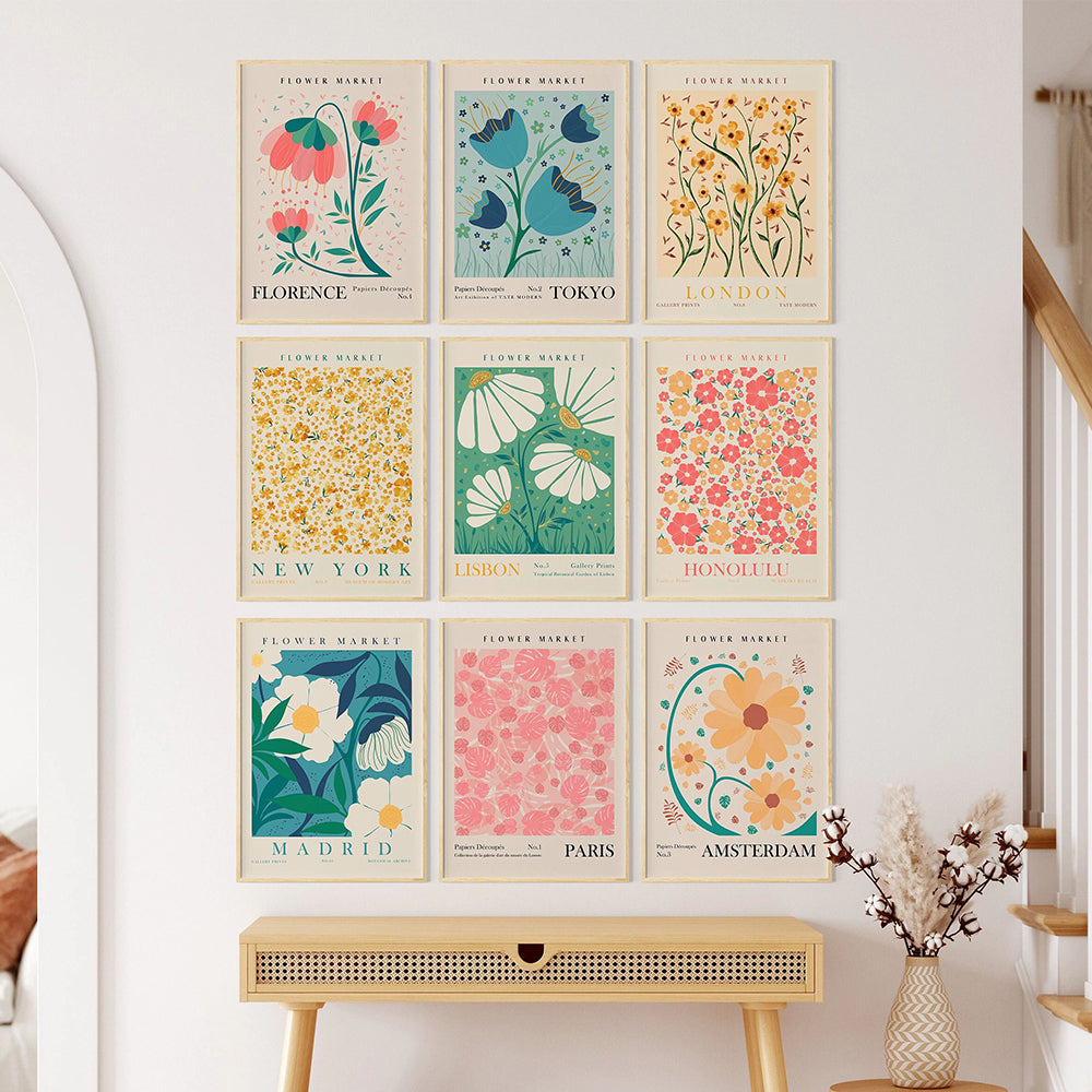 Poster Floreale Vintage